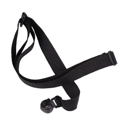Premium Adjustable Nylon Guitar and Ukulele Strap with Hook Attachment (Black)