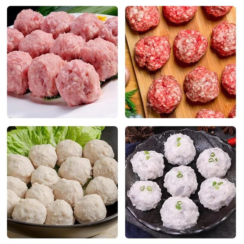 Meatball Maker Upgraded Pushing Non Stick Stuffed Meat Ball Shaping Cooking Scoop Food-grade PP Material Kitchen Supplies