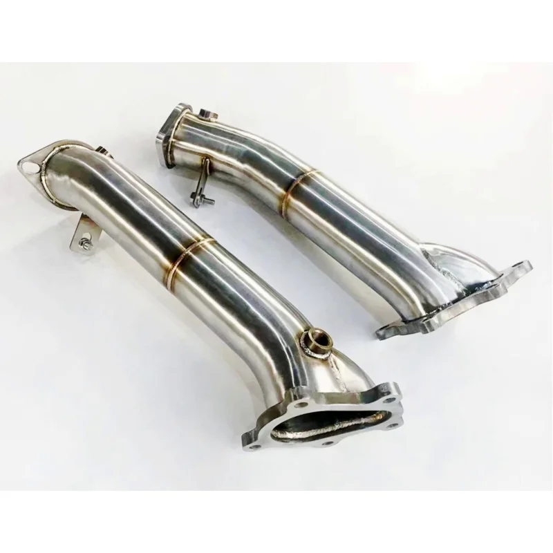 닛산 GTR R35 용 고유량 촉매 컨버터 포함 또는 미포함, 맞춤형 자동차 배기 시스템 머플러 다운파이프