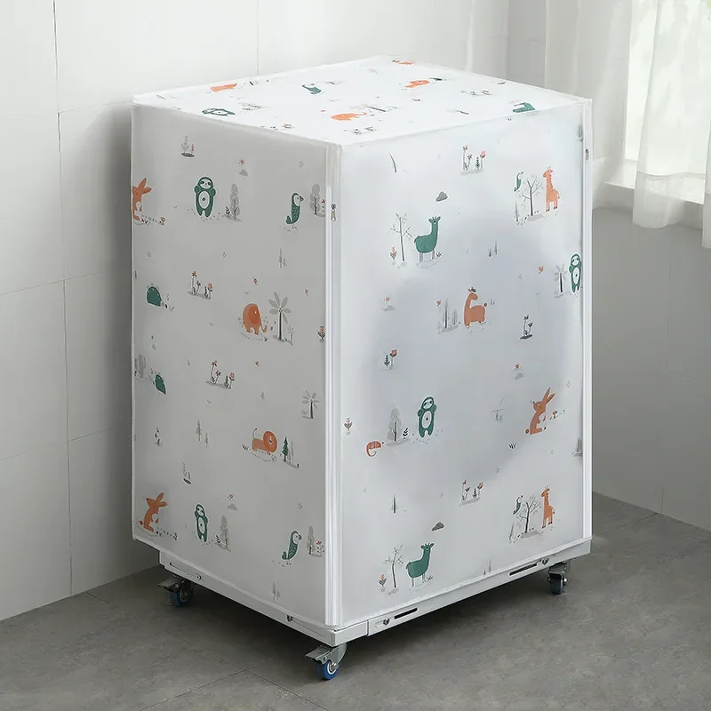 Drum Washing Machine Cover Dust Cover Clean Washing Case Cute Cartoon Dryer For Machine Household Goods