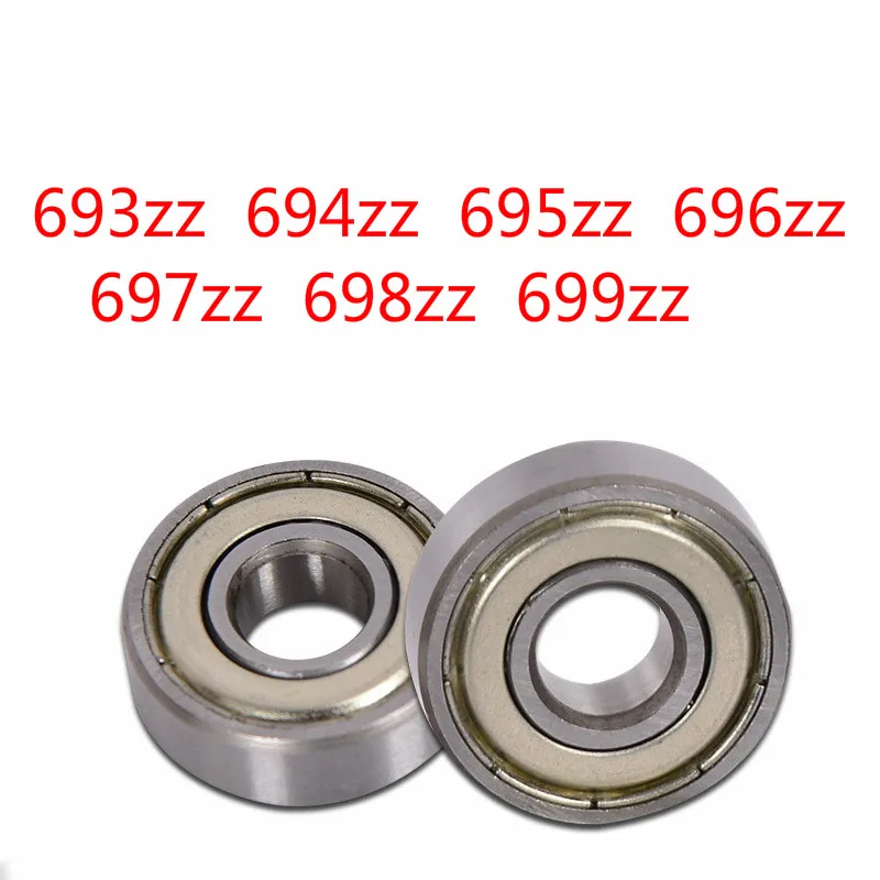 

10pc 693zz Deep Groove Ball Bearing 694zz 695zz 696zz 697zz 698zz 699zz Miniature Steel Model Small High Quality