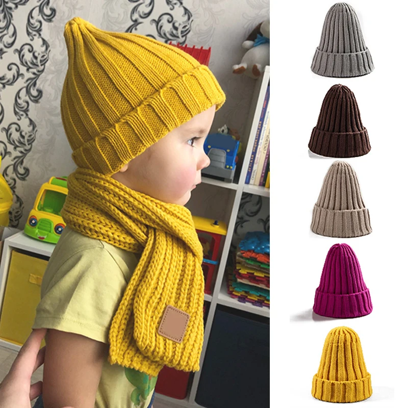 Set Cappello E Sciarpa Per Bambina - In Cotone Elastico, Taglie 0-6 Anni - Per Inverno E Primavera - Foto 5