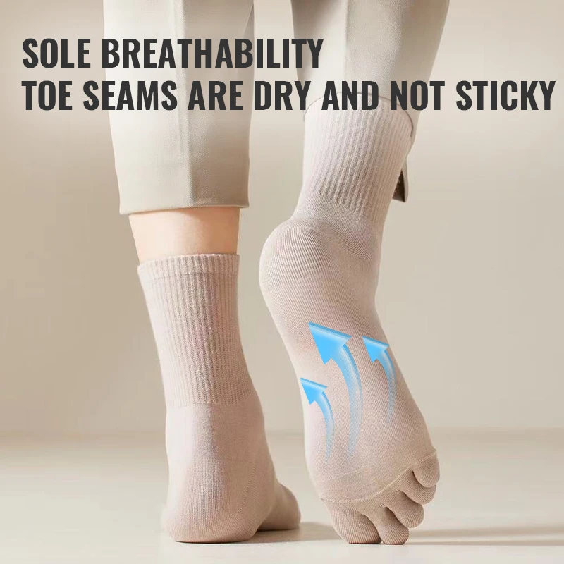 Men Five Finger Long Socks Set 5Pairs Lycra Band Deodorant Antibacterial Sports Split Toe Casual Pure Cotton sports socks cotton socks sports stockings casual socks athletic socks gym socks cotton blend socks