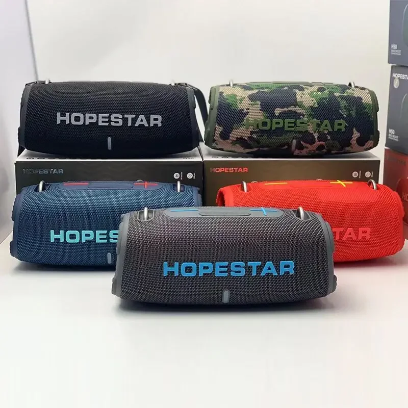 

HOPESTAR Audience Bluetooth Speaker Wireless Portable Caixa De Som Outdoor Boombox Waterproof Subwoofer HIFI Sound Column TWS/FM