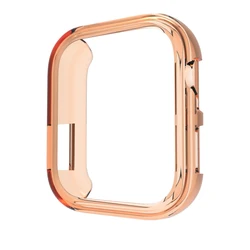 Premium TPU Anti-Scratch Protective Bumper Soft Silicone Case for Huawei WatchFit3 (Orange)