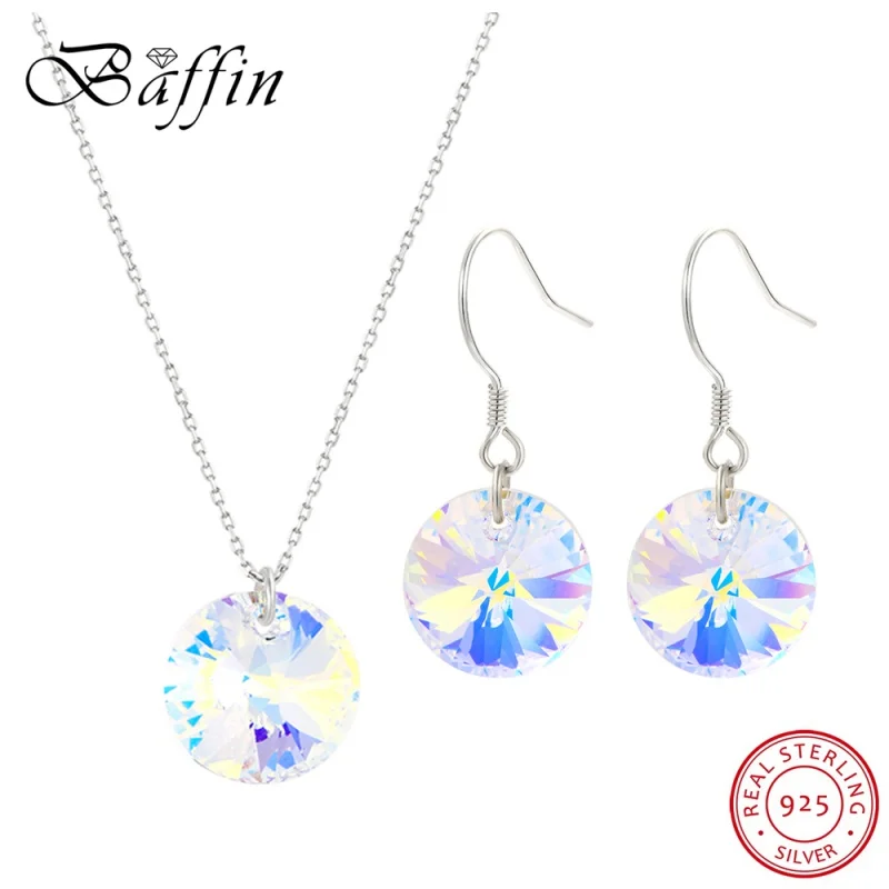 

Комплект из колье и серёг, из серебра 925 пробы