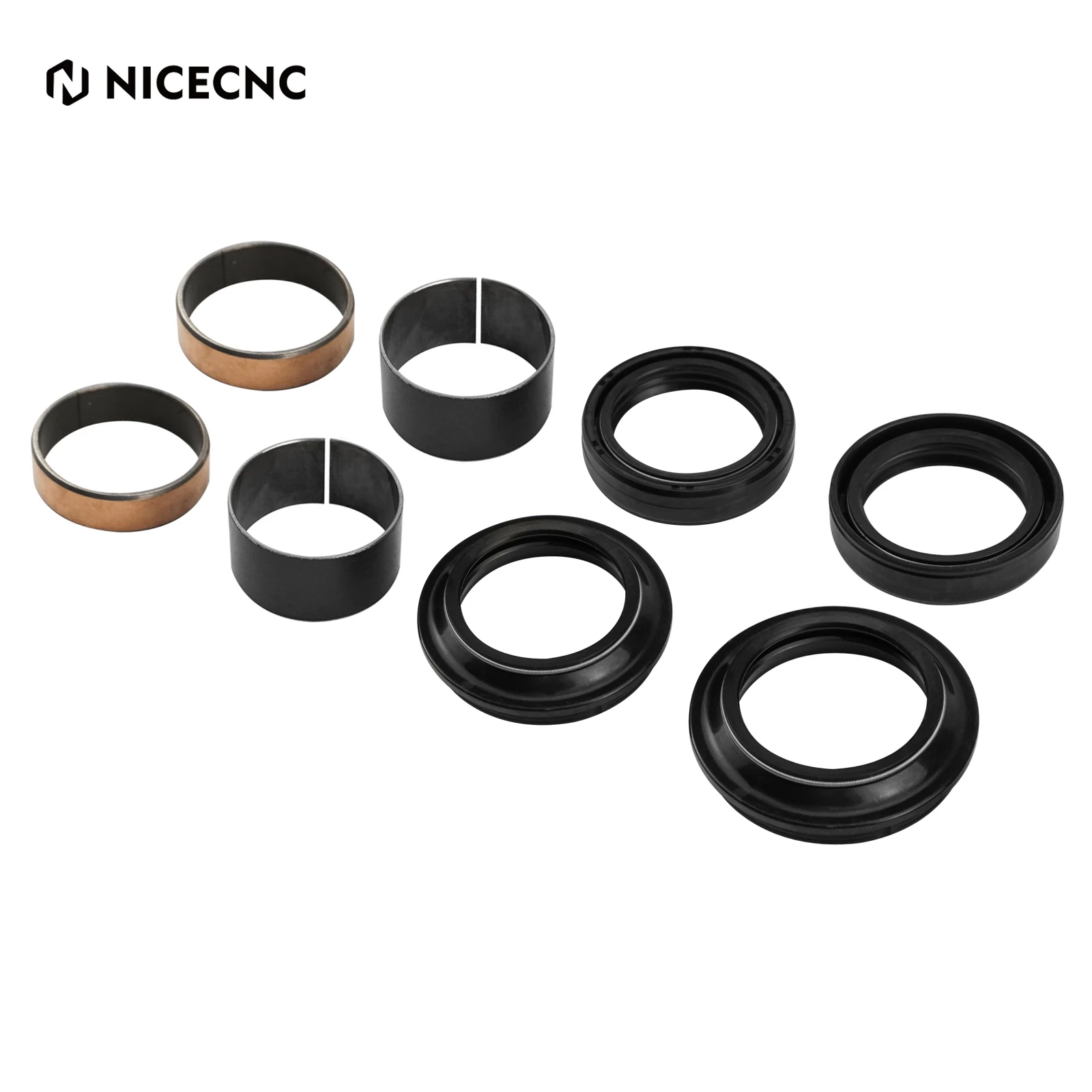 

NICECNC Motorcycle Front Fork Damper Dust Seal And Oil Seal Fork Seal Kit For YZ85 2002-2023 YZ80 1997-2001 YZ65 2018-2023