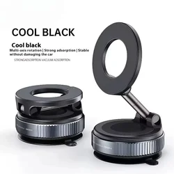 Compact 360° Adjustable Magnetic Phone Holder with Foldable Design (Black - B)