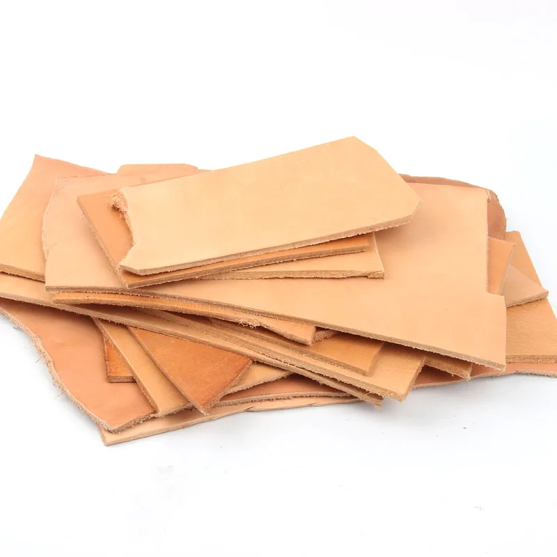 접착식 태닝 가죽 DIY 조각, 손 훈련, 소가죽 가죽 소재, 스크랩, 무게별 분쇄 가죽, 트리 크림 가죽