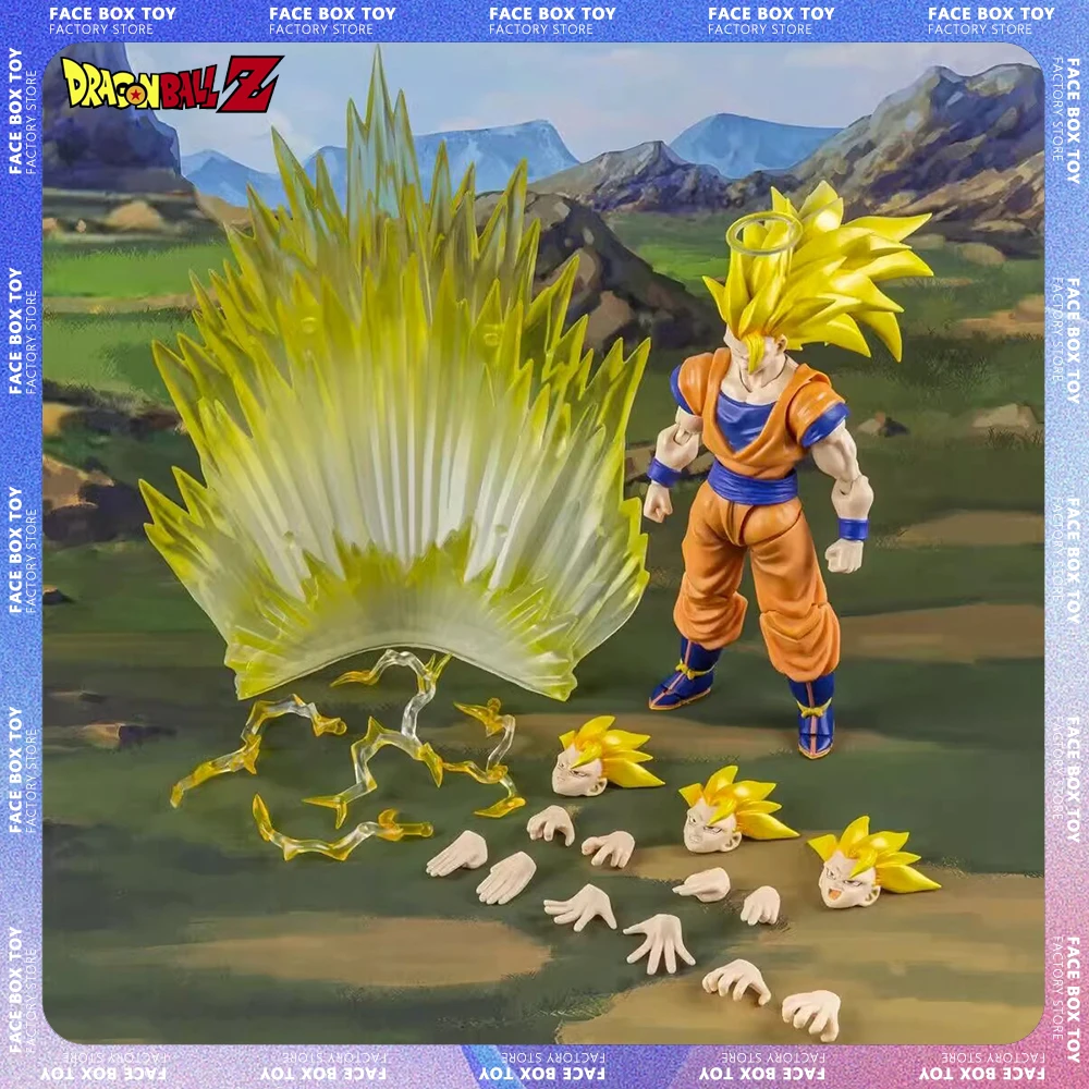 

Dragon Ball 6inch Demoniacal Fit Son Goku SHF Action Figure Golden Storm Son Goku Super Saiyan3 Anime Figures SSJ3 Figurine Toys