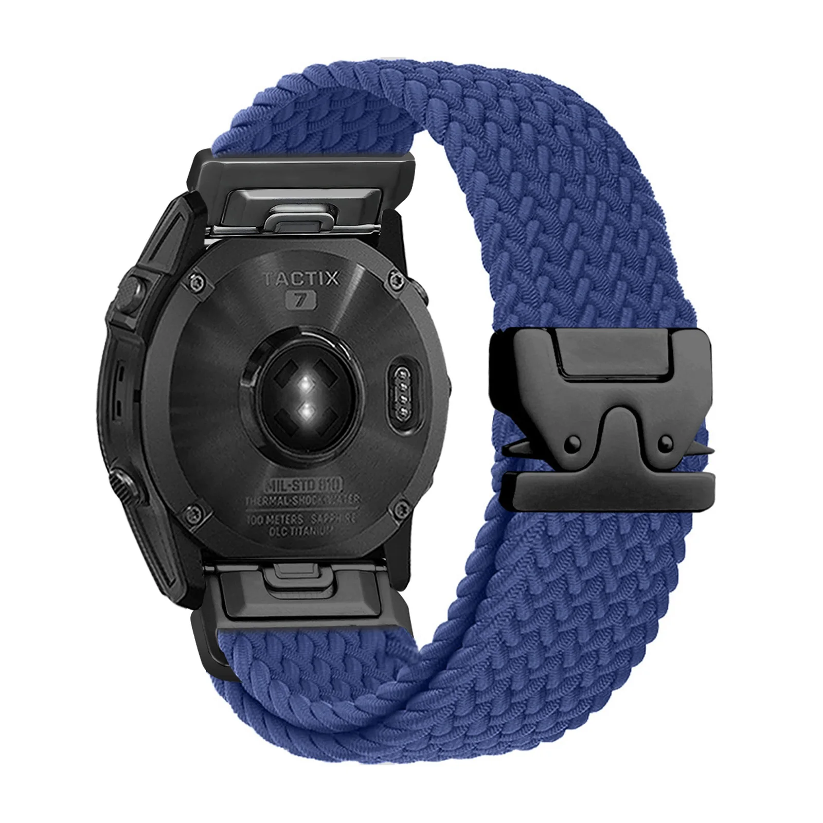 BUSKOZ Quick Release Elastic Woven Fitness Watch Strap - Breathable & Sweatproof with Metal Buckle