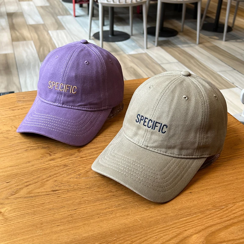 

Spring and Autumn Korean Fashion Hat Women's Outdoor Sun-Proof Baseball Cap Versatile Fashion Embroidery Alphabet Peaked Cap Men