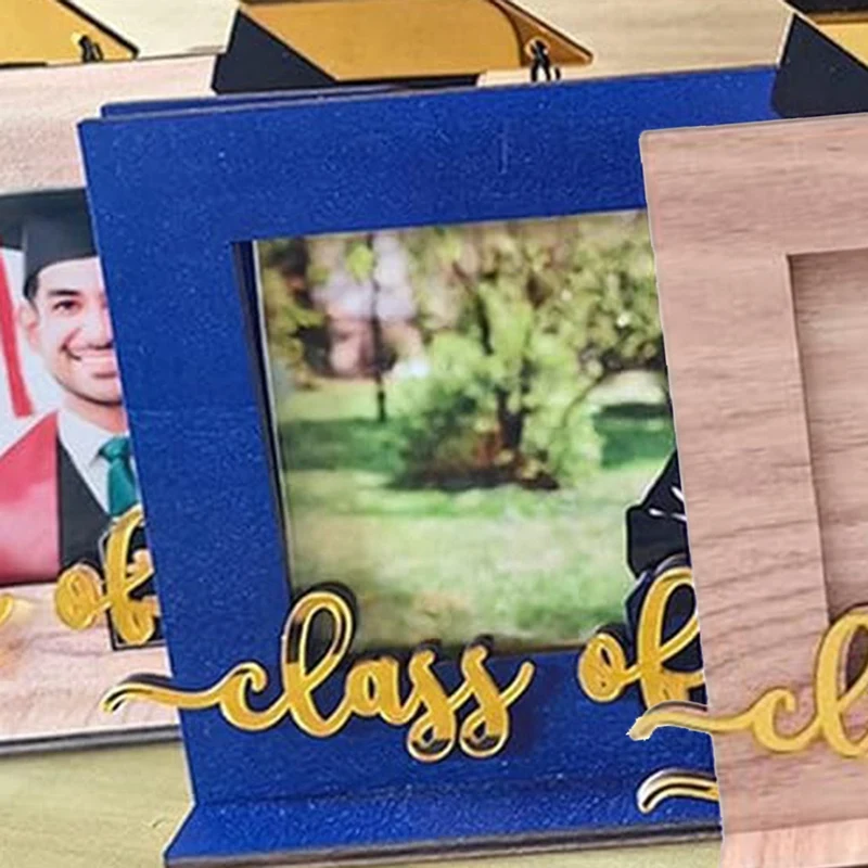 Hot Three-Dimensional Table Graduation Season Gift Wooden Ornaments Photo Frame Holiday Graduation Commemorative Gift