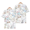Summer Kawaii Cinnamoroll T-shirt Boy Girl 2024 Children's Cartoon 3D Anime Pattern Children's Girls Boys Fashion Short Sleeves 5