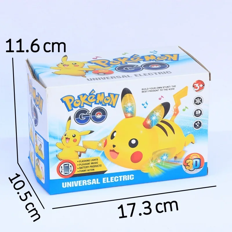 

Pokemon Anime Cute New Pikachu Electric Universal Dance Rotating Light Music Detective Pet Elf Children'S Toy Birthday Gift