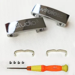 Premium Replacement Metal Hinge Parts for Headphone Headband Repair Kit (Silver)