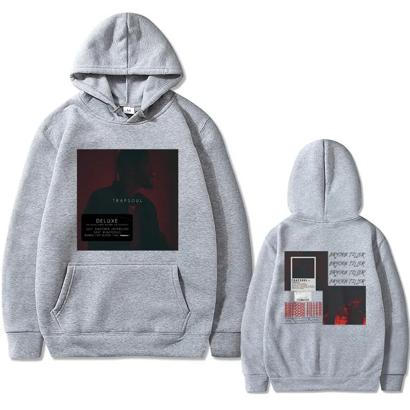 Rapper Bryson Tiller T R A P S O U L Music Album Graphic Hoodie Men Women's Fashion Sweatshirt Male Hip Hop Oversized Hoodies