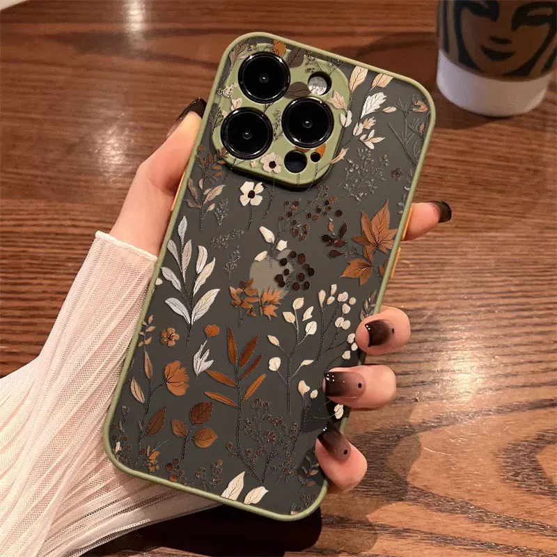Elegant Yellow Fallen Leaves Phone Case Design