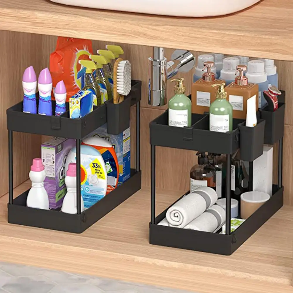 

1 Set Practical under Sink Storage Shelf Strong Load-bearing Home Supplies under Sink Organizer