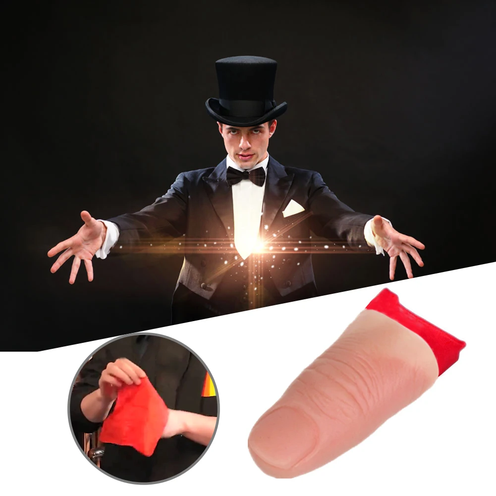 Funny Prank Close Up Vanish Appearing Finger Stage Magician Props Tool