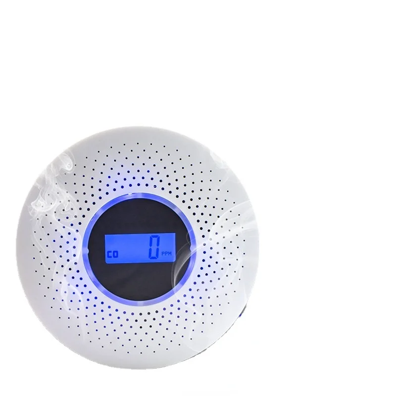 

ESCAM 2 in 1 LCD Display Carbon Monoxide & Smoke Combo Detector Battery Operated CO Alarm with LED Light Flashing Sound Warning