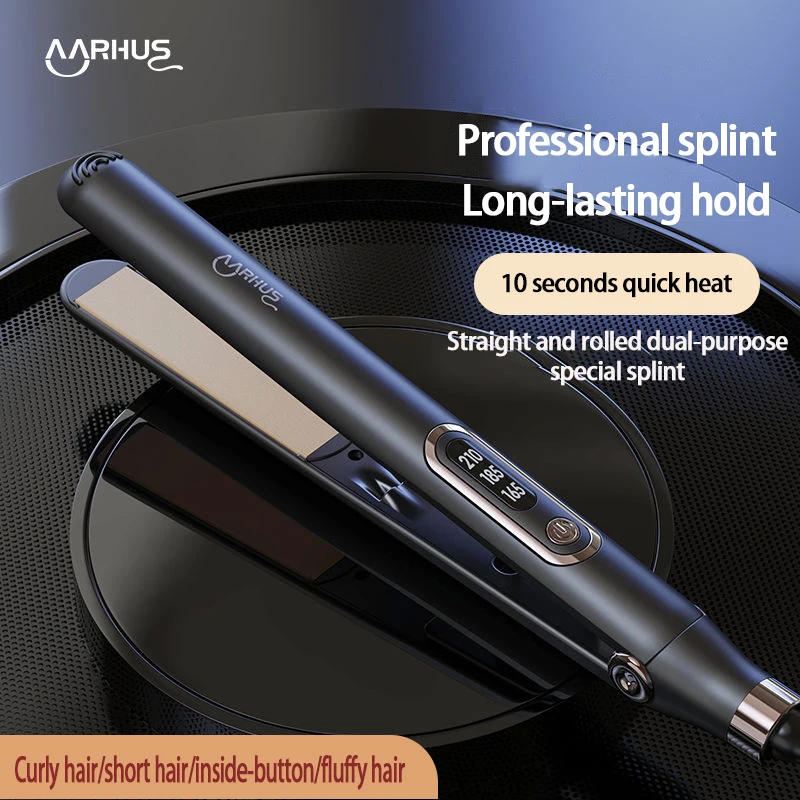 10 Seconds Fast Heating Hair Straightener Curler 2 in 1 For Xiaomi Professional Hairdressing Tools Hot Comb Hair Iron Brush 4