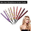 Anti-scald Mini Hair Straightener Ceramic Fast Heating Portable Electric Flat Iron Straightening Curling Irons Hair Professional 1