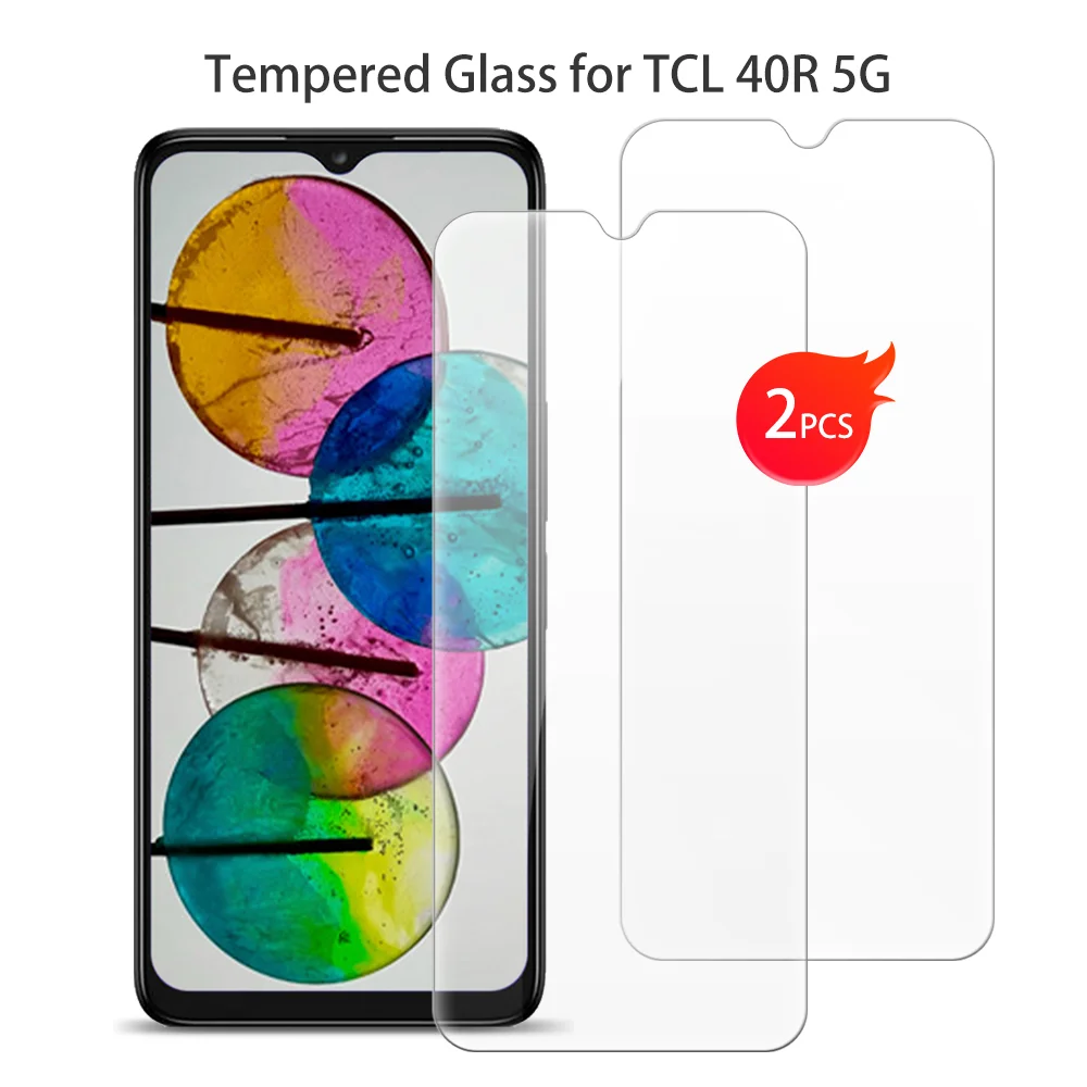 

For TCL 40R 5G Tempered Glass Protective ON TCL 40R 5G 6.6 Inch Screen Protector Smart Phone Cover Film