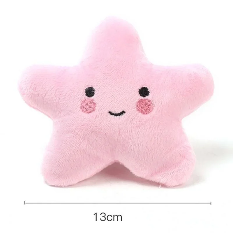 Jouet squeaky étoile en peluche pour chien jouet mignon_voghion.com