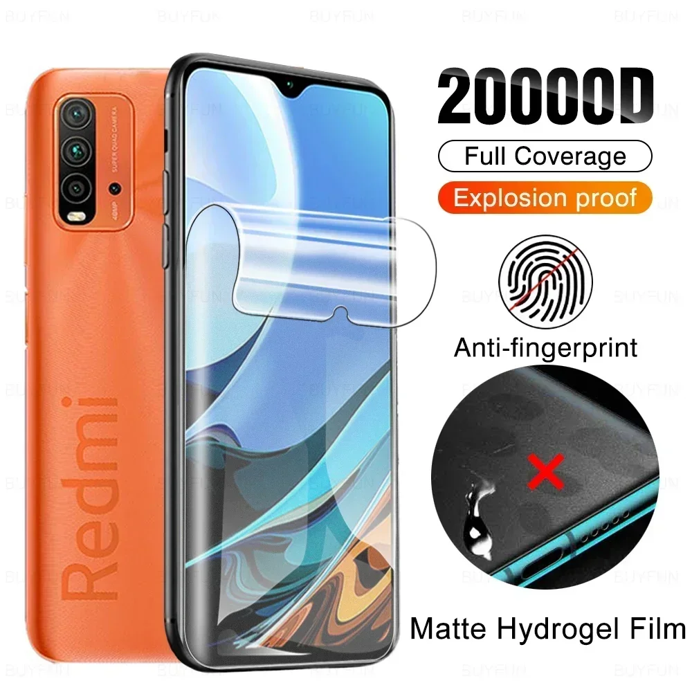 

Matte Anti-fingerprint Hydrogel Film For Xiaomi Redmi 9T 9 T 9A 9C Redmi9 A C T9 Screen Protector Not Protective Tempered Glass