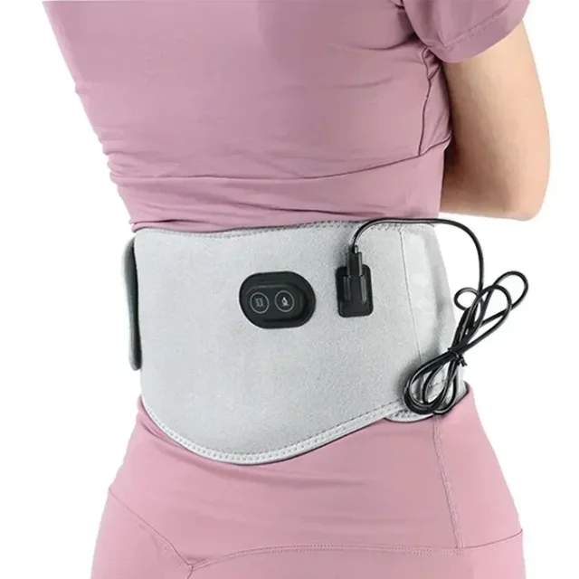 USB Electric Heating Warmer Hot Waist Lumbar Back Pad Belt Protector Brace Band Support Massager Anti Pain Relief Therapy Tool 1