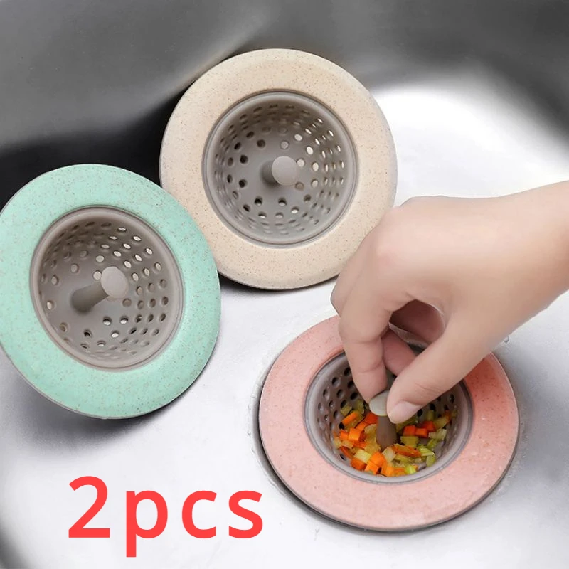 2pcs Sink Filter Tank Floor Drain Cover Hair Prevent Clogging Kitchen Sink Drain Plug Filter sink filter kitchen sink filter sink strainer floor drain filter kitchen sink strainer