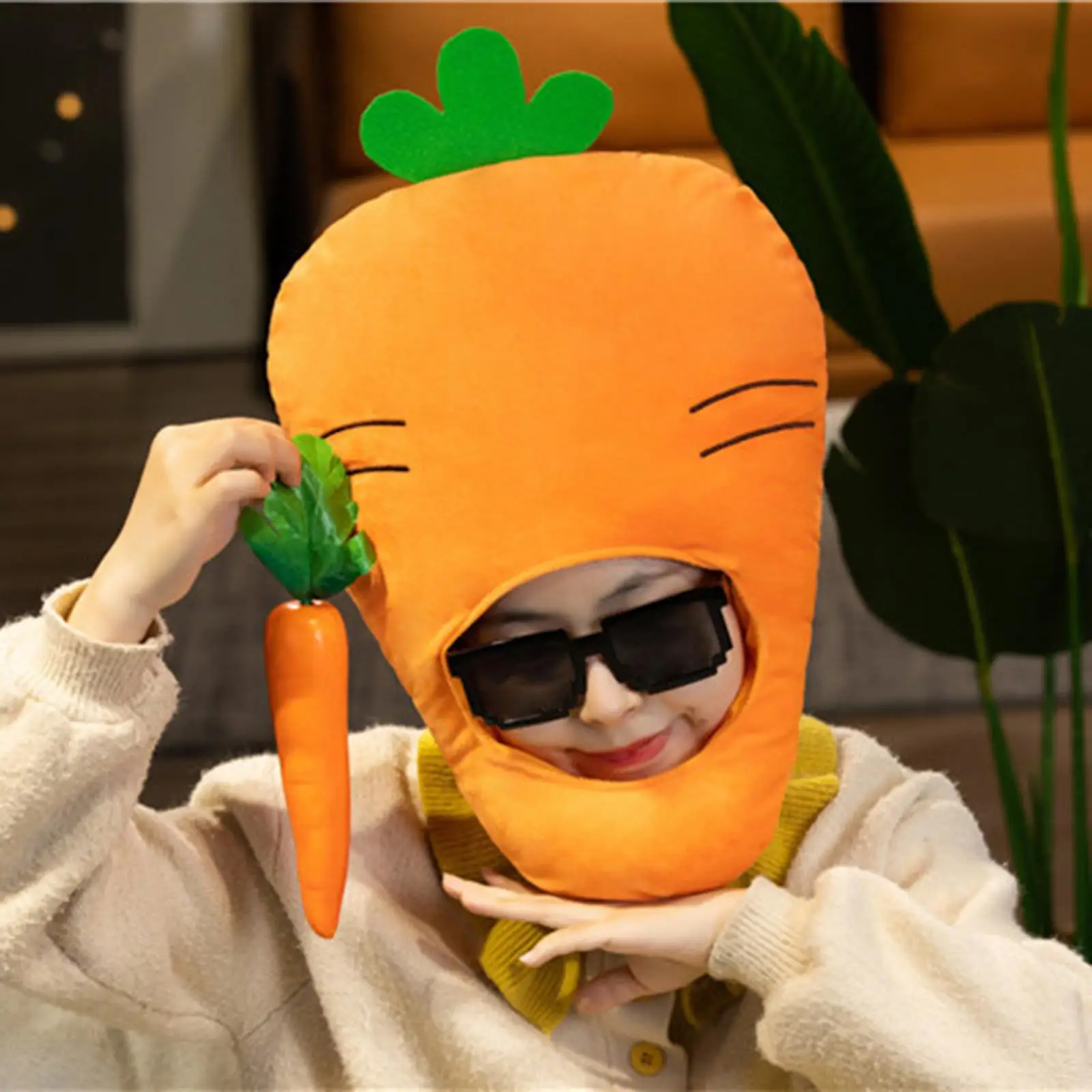 Vegetable Radish Hat Headgear Photo Prop Hair Accessories Headdress for Women Girls Party Fancy Dress Cosplay party hat