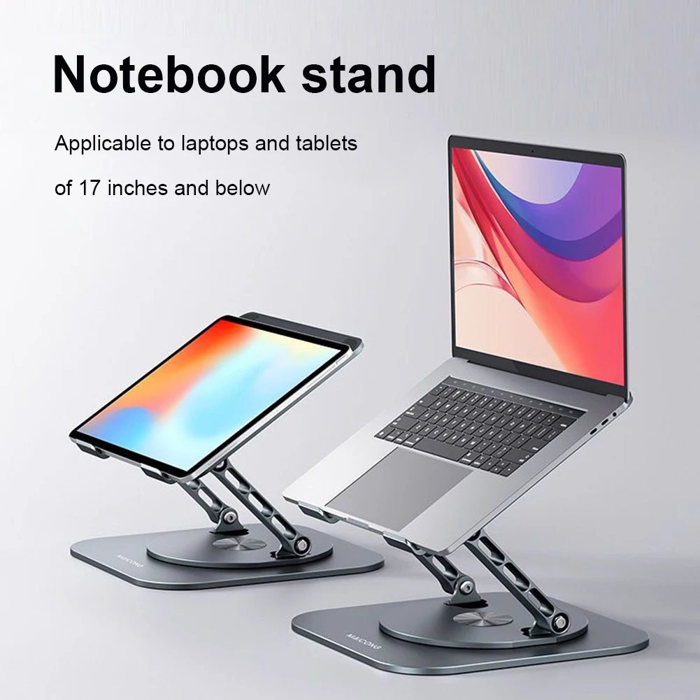 MCLS928FoldableLaptopStand360RotatableNotebookHolderAluminum