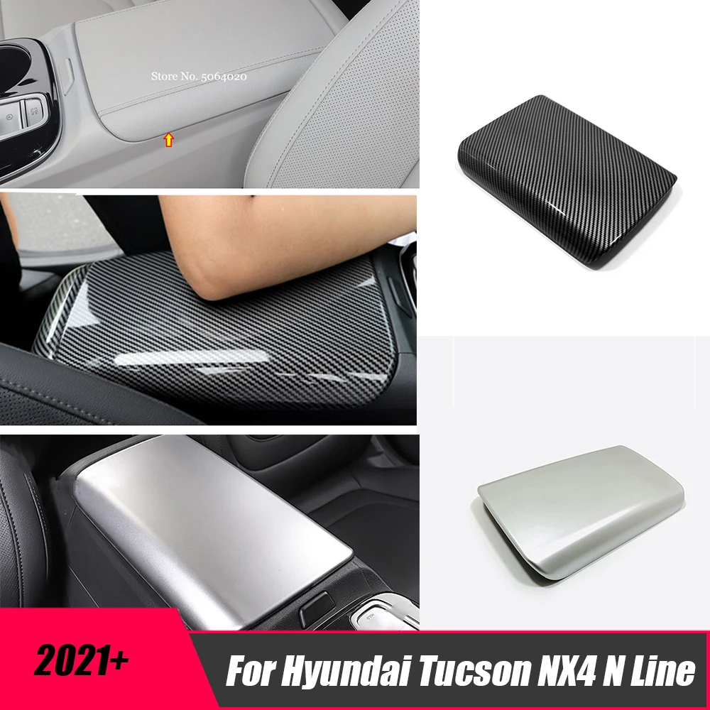 

Для Hyundai Tucson NX4 N Line 2021-2023 ABS углерод/матовая зеркальная крышка отделка стикер внутренние аксессуары для автомобиля