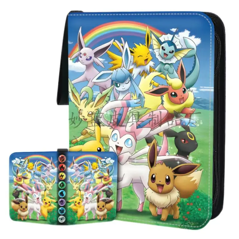 Classeur Pokémon avec fermeture éclair, porte-cartes, collection d'albums,  sac de rangement en matériau PU, affichage GX, livre de cartes, jouet,  cadeau d'anniversaire, 900 pièces - AliExpress