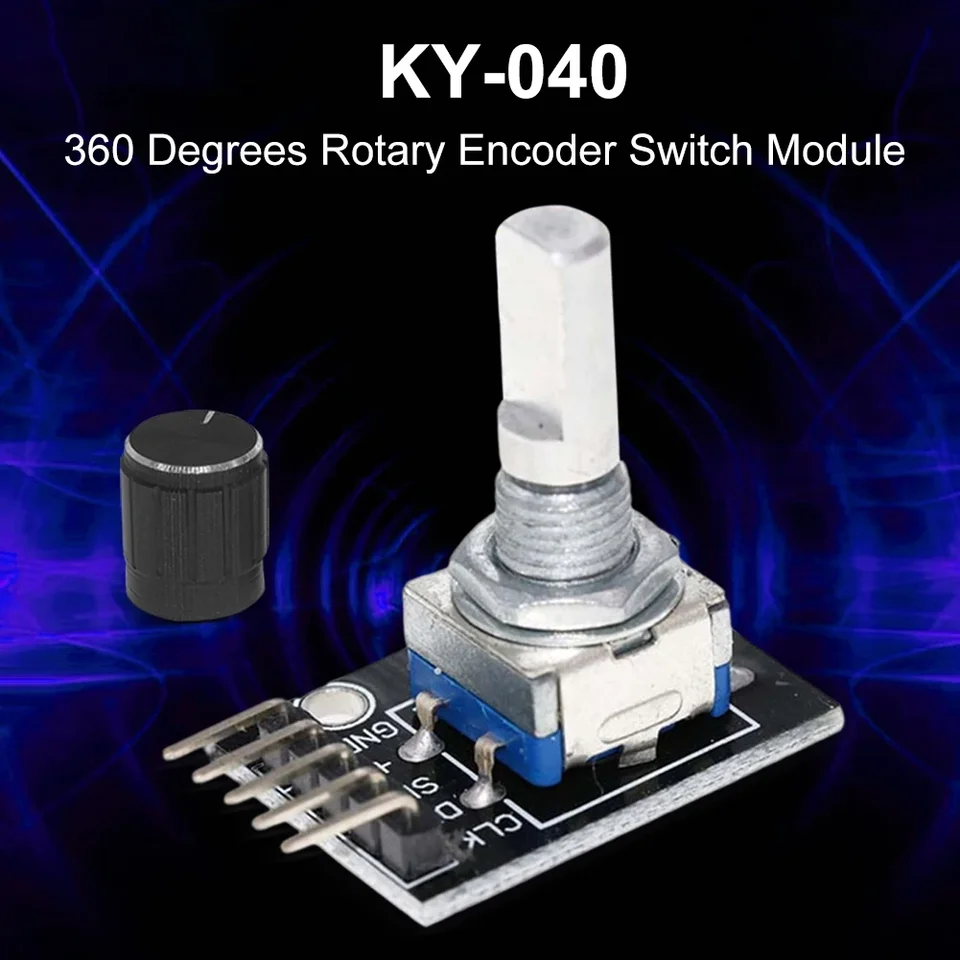 5PCS KY-040 Rotary Encoder Module – Sensor Brick For Arduino, DIY Electronics Projects