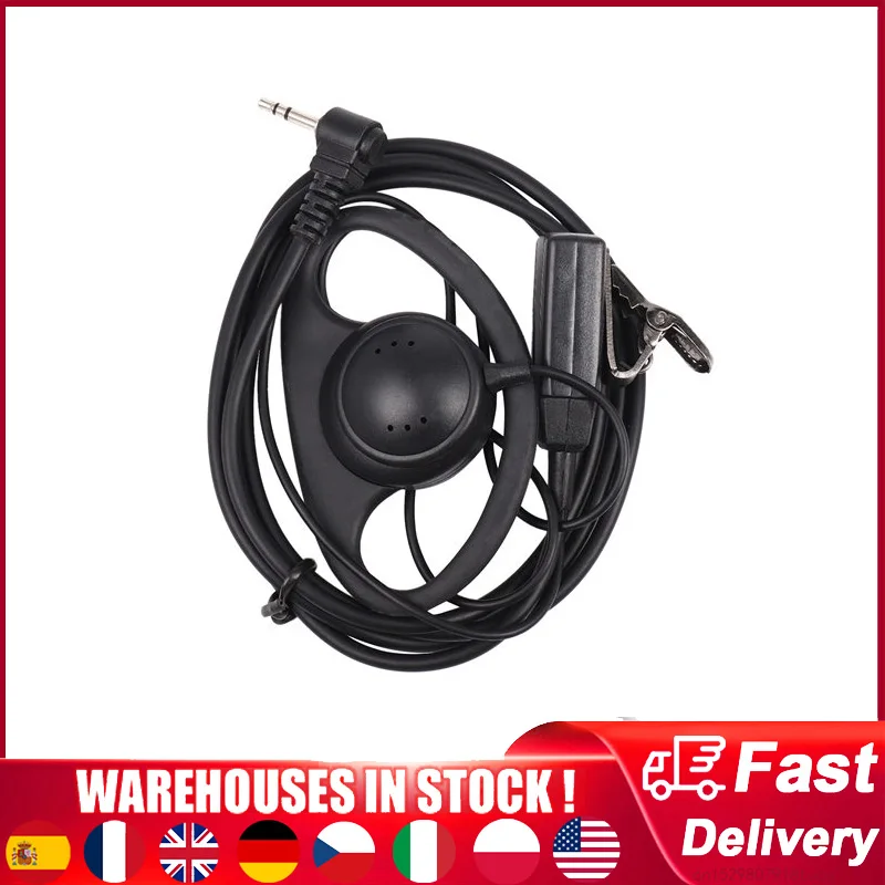 

1 Pin D Тип для рации Motorola Walkie Talkie портативный Радиоприемник TLKR T3 T4 T60 T80 MR350R Walkie гарнитура наушники-вкладыши с крючком PTT Mic