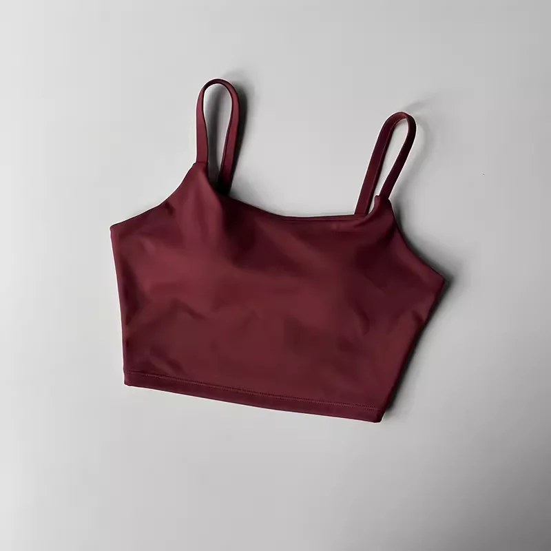 Womens Push Up Sports Bra - Breathable Fitness Vest for Gym  Yoga