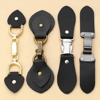 4Pairs Metal Leather Pair Button for Sewing Supplies Jacket Coat Sweater Cardigan Belt Buckle Handwork Clothing Decoration 1