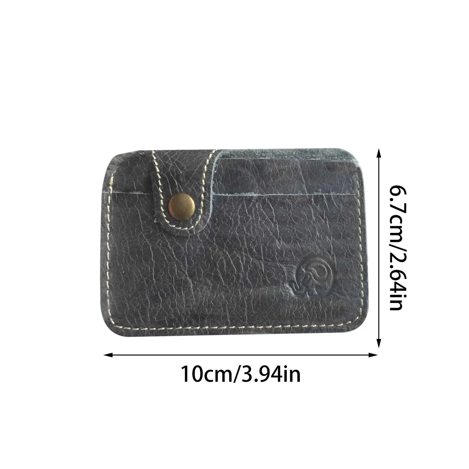 Vintage Men's Slim Leather Wallet - Minimalist Credit Card Holder & Mini Purse