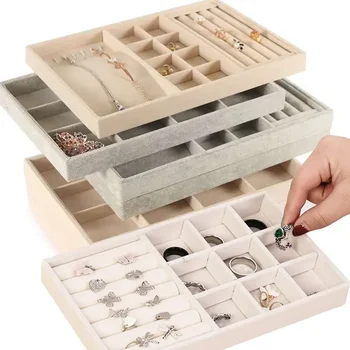 휴대용 벨벳 쥬얼리 반지, 쥬얼리 디스플레이, 정리함 트레이, 거치대 귀걸이, 쥬얼리 보관 케이스, 쇼케이스 서랍, 핫 세일