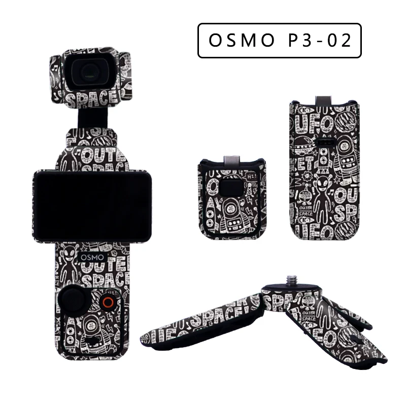 Decal Skin For DJI OSMO Pocket 3 Waterproof Full Body Sticker Anti-Scratch Protective Film Colorful PVC Handheld Accessories camera accessories action camera accessories handheld gimbal accessories
