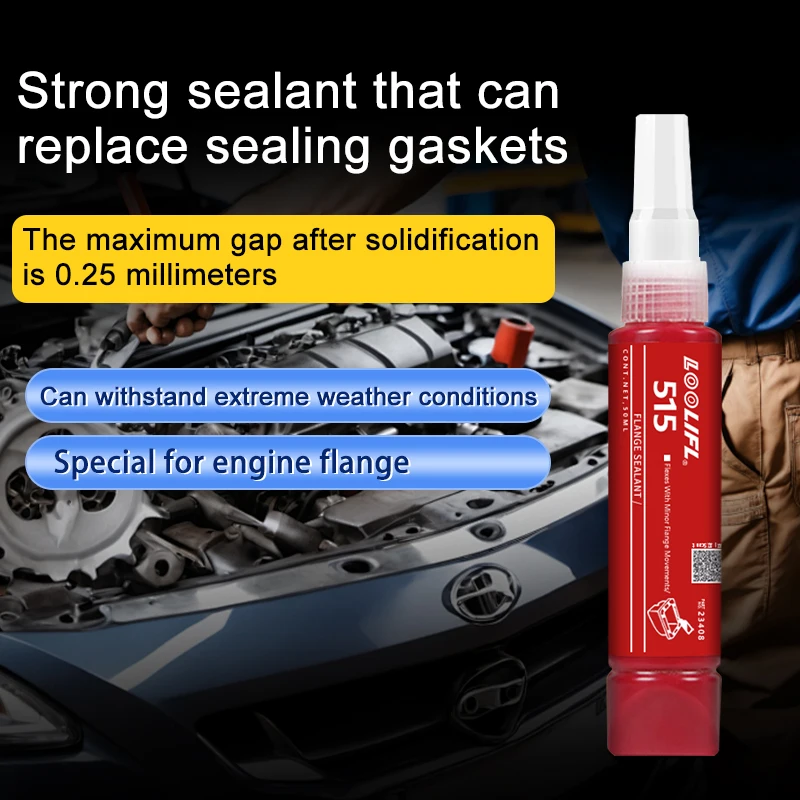 515 anaerobic top sealant, motor sealant instead of flange cover reducer, specially designed for high temperature heavy mechanical oil-resistant maintenance 4