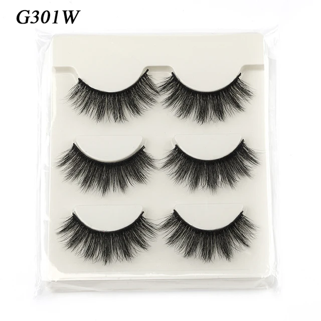  3/5/10 Pairs 3D Mink Lashes Fox Eye Natural long Full Strip Lashes/Half Lashes Fluffy Fake Eyelsahes Makeup Tools maquillage