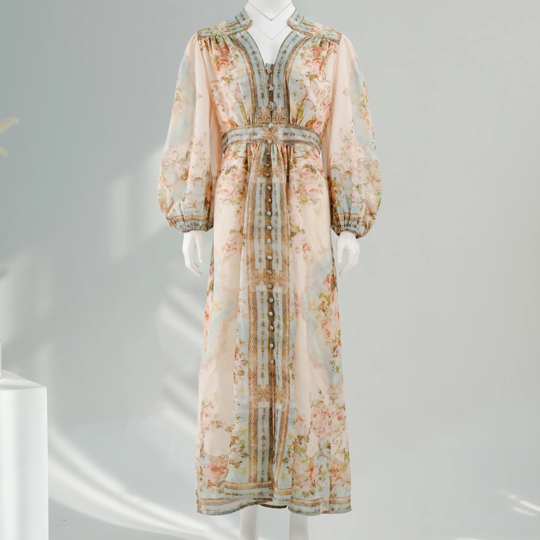 

African Party Quality Dresses for Women Luxury Abaya Muslim Party Dress Long Robe Woman Kaftan Robe Eid Print Abayas Summer
