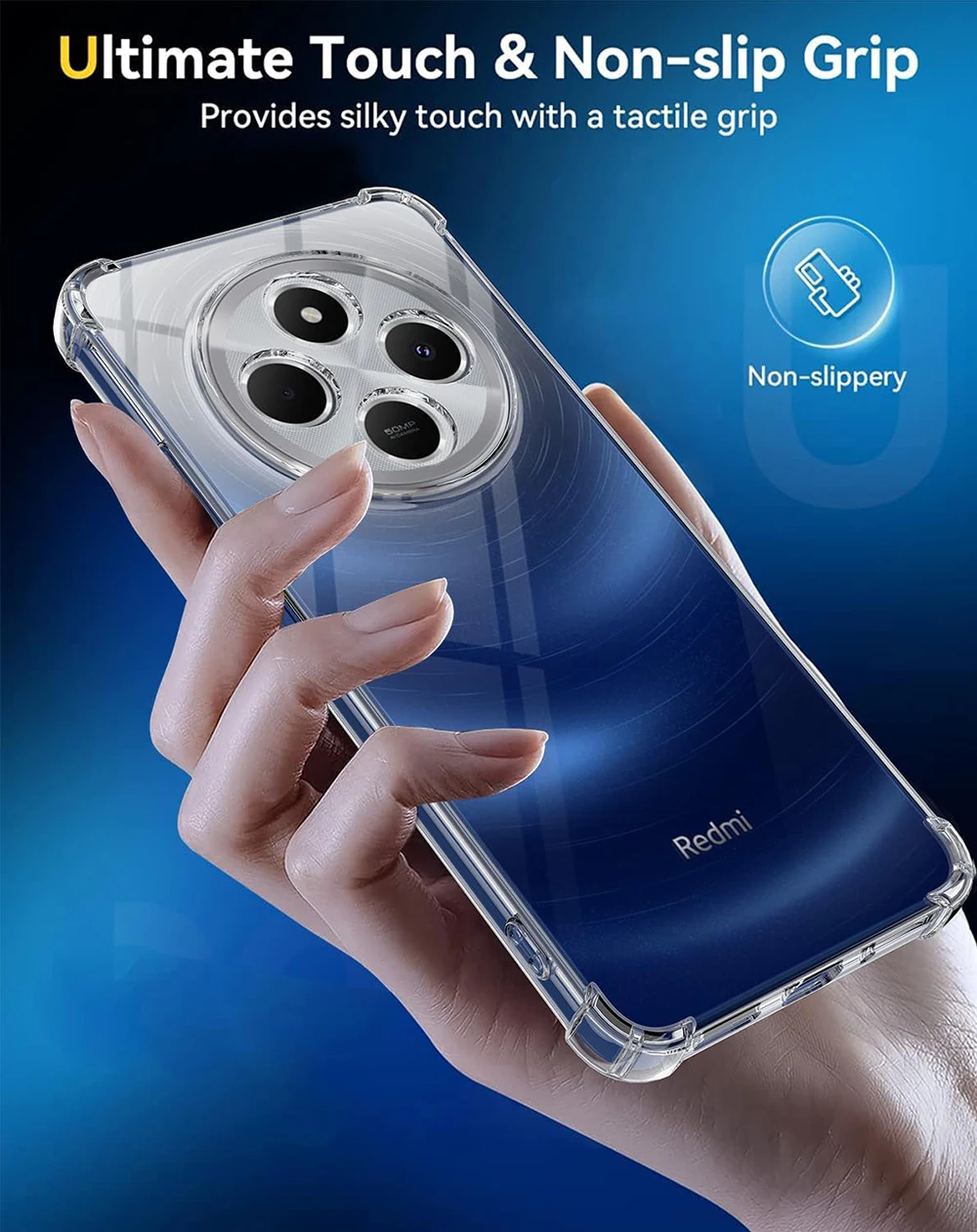 Shock Mat Shockproof Silicone Soft Case - Clear Ultra-Thin Protective Cover