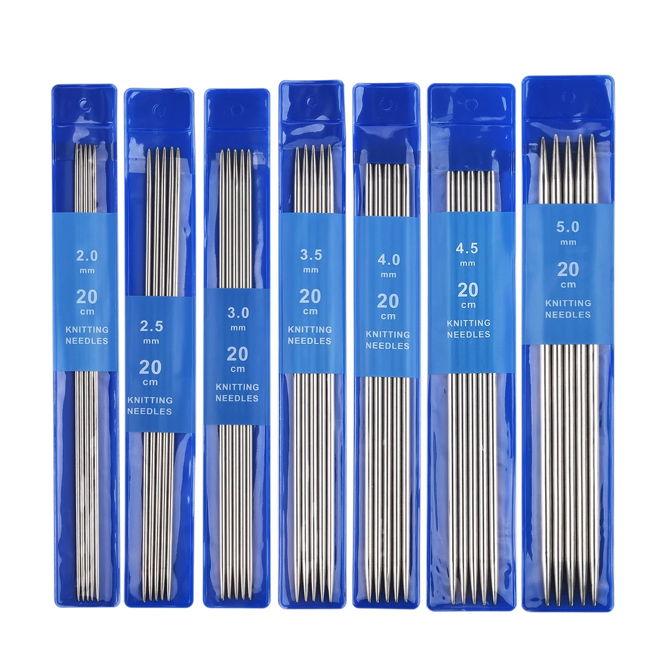 Stainless Steel Double Pointed Knitting Needles Set