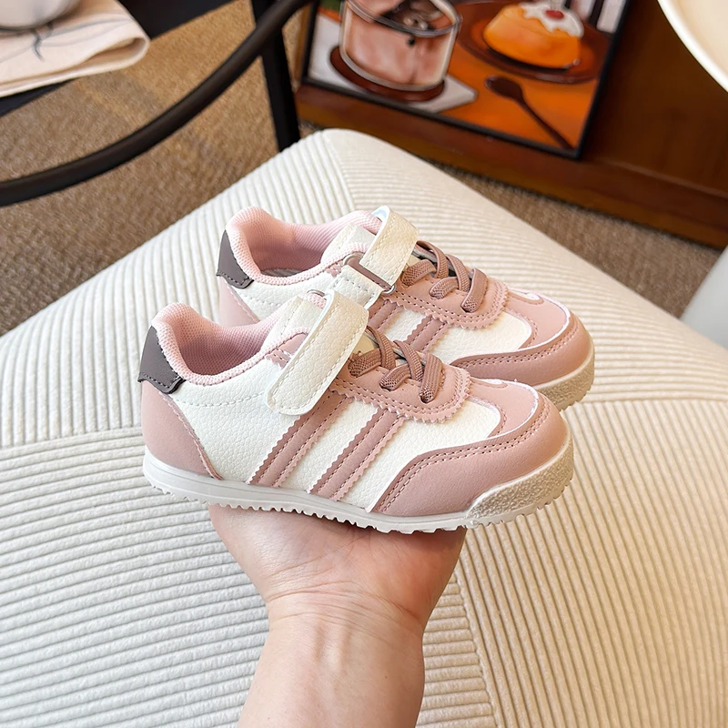 Children's Sneakers for Boy 2025 New Girls School Casual Shoes Fashion Running Non-slip Kids Sports Shoes Soft Bottom Patchwork 6