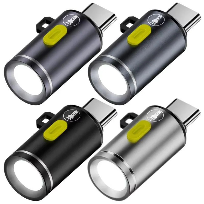 Type-C LED 캠핑 손전등 휴대용 포켓 손전등 야외 조명 장치 캠핑용 슈퍼 브라이트 방수 토치